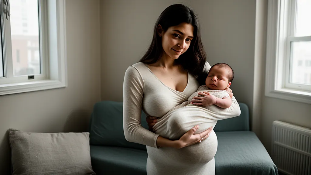 Des mains tremblantes tenant une enveloppe contenant l'échographie du premier trimestre, juste avant l'annonce aux grands-parents.