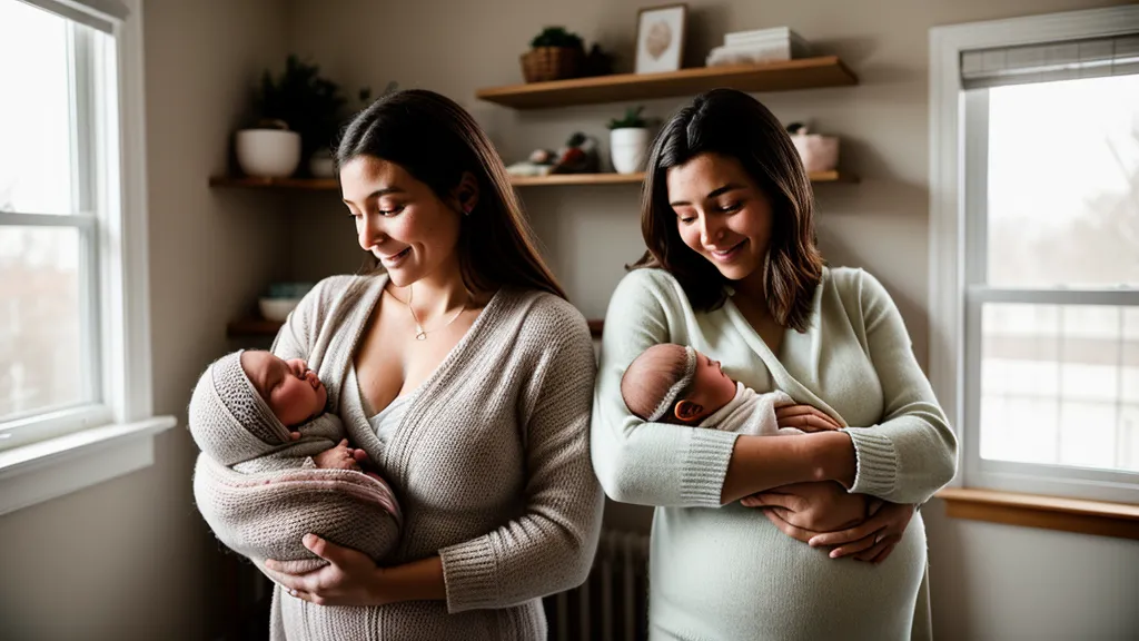 Habillement bébé en hiver alsacien : nouveau-né emmitouflé pour sa première sortie glacée