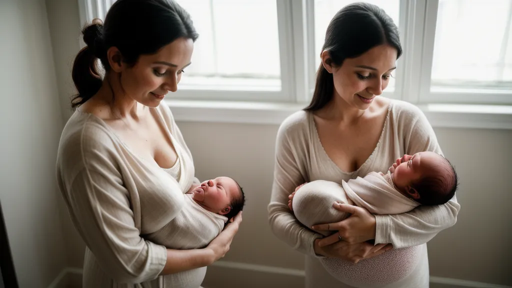 Mains d'une femme enceinte posées sur un guide de grossesse et un carnet, repères de bien-être pour la grossesse et l'alimentation de future maman