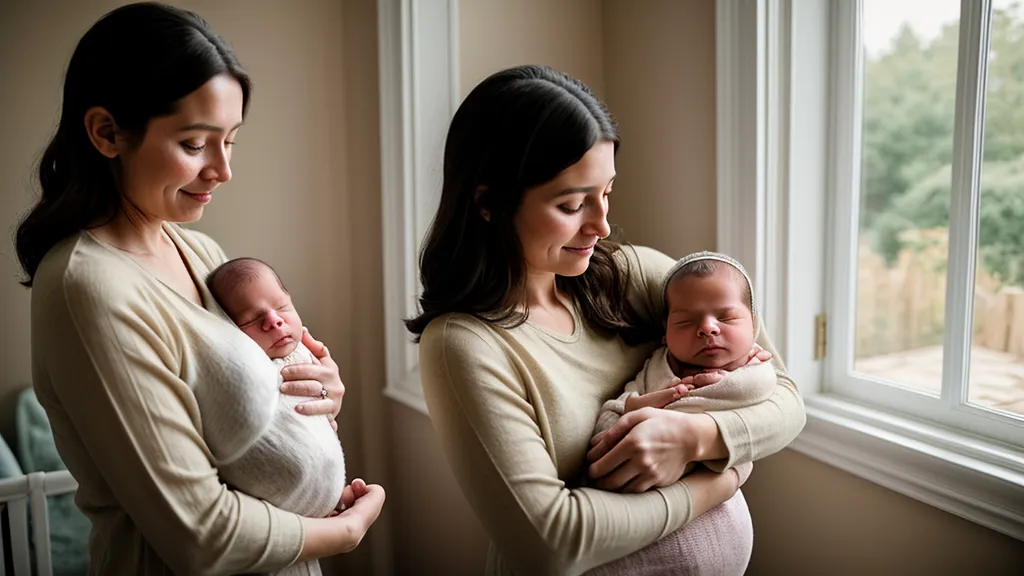 Coliques du nourrisson : bébé qui pleure dans les bras de sa maman pendant les premières semaines