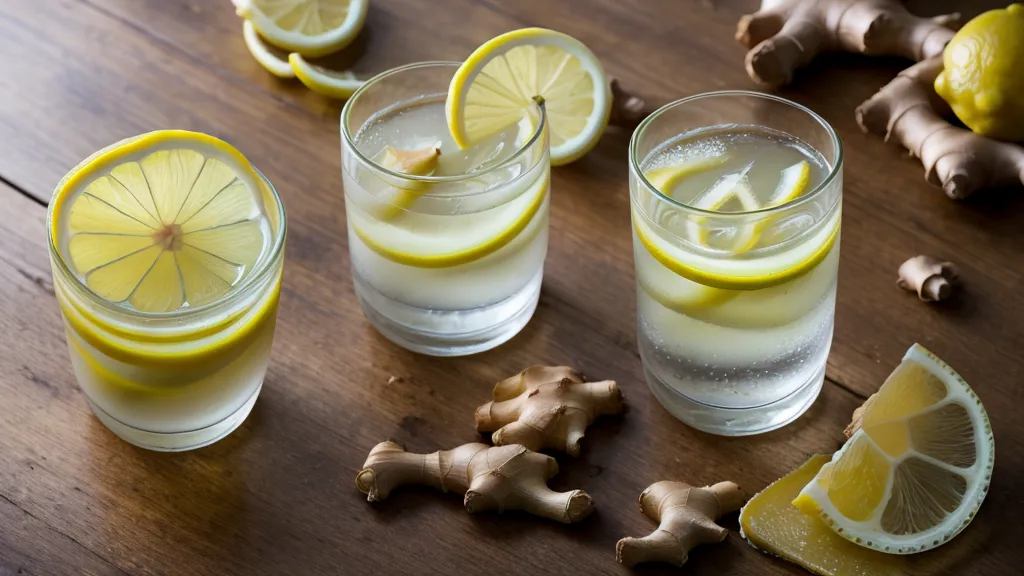 Racine de gingembre et eau citronnée, remèdes naturels contre les nausées du premier trimestre